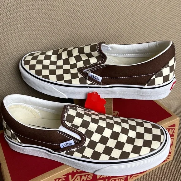 Vans Classic Slip-On Checkerboard Randrm / True White WMNS - Picture 15 of 16